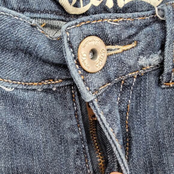 Ten25 Junior's Embroidered Button Pocket Slim Leg Jeans Size 5/6 - Picture 8 of 16
